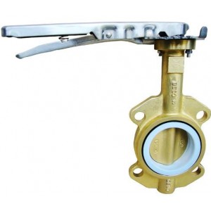 Aluminum Bronze   body and disc wafer butterfly valve
