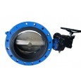 Concentric double flanged butterfly valve