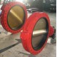 big size double flange butterfly valve