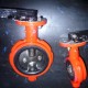 wafer type butterfly valve with notched body